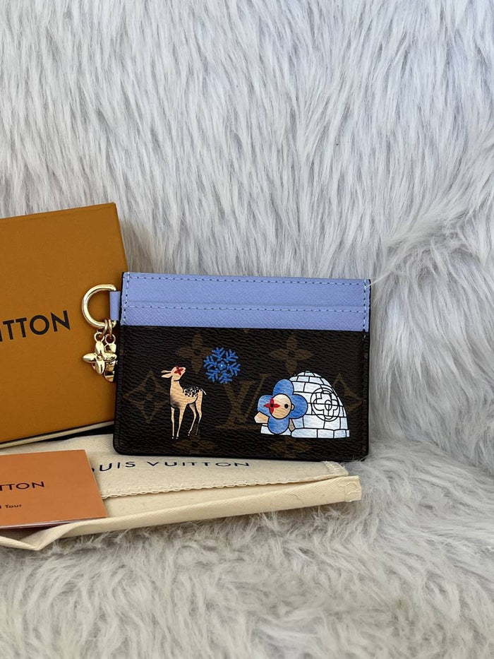 Louis Vuitton L-13 LV Charm Card Holder With Original Box & DustCover style idea