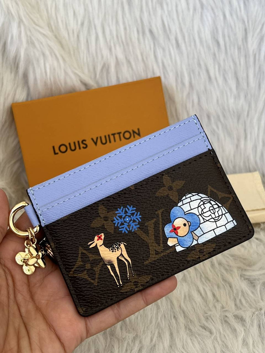 Louis Vuitton L-13 LV Charm Card Holder With Original Box & DustCover