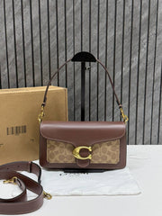 Coach Tabby 26 Highend Quality Tan-Brown-Mono With Original Box & DustCover With Branding inside the flap 11 Highend