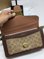 Coach Tabby 26 Highend Quality Tan-Brown-Mono With Original Box & DustCover With Branding inside the flap 11 Highend
