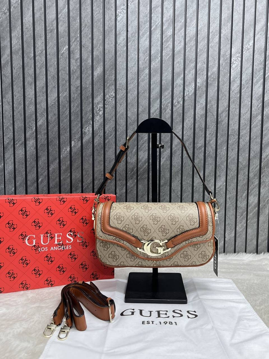 Guess DEA Logo Shoulder Bag With Original Box & DustCover