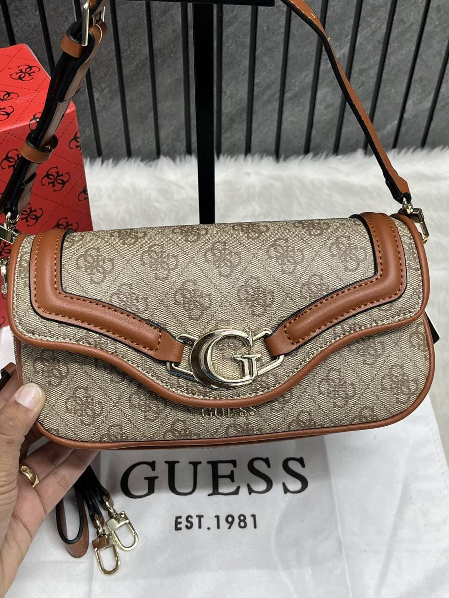 Guess DEA Logo Shoulder Bag With Original Box & DustCover