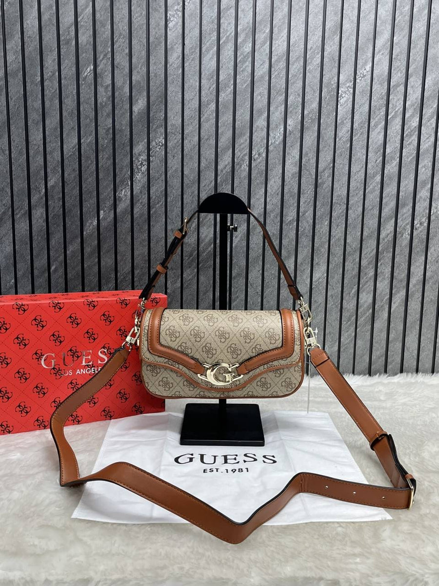 Guess DEA Logo Shoulder Bag With Original Box & DustCover