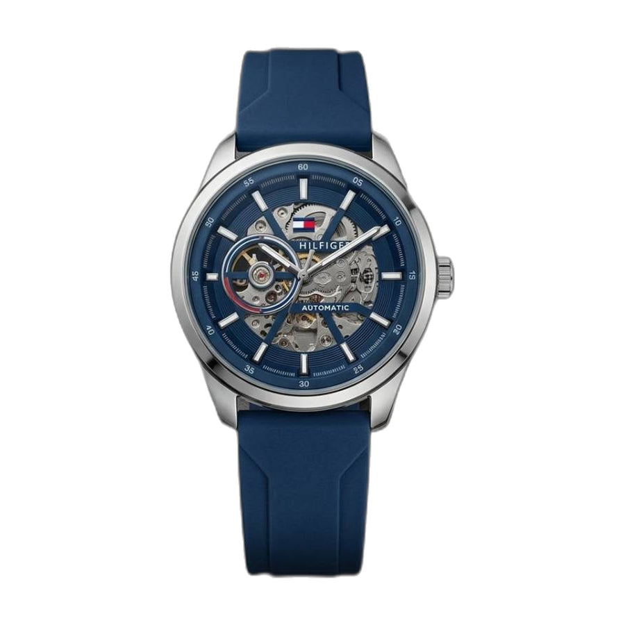 Tommy Hilfige_r Automatic Silicon Black-Silver-Blue
