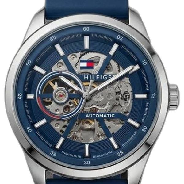 Tommy Hilfige_r Automatic Silicon Black-Silver-Blue
