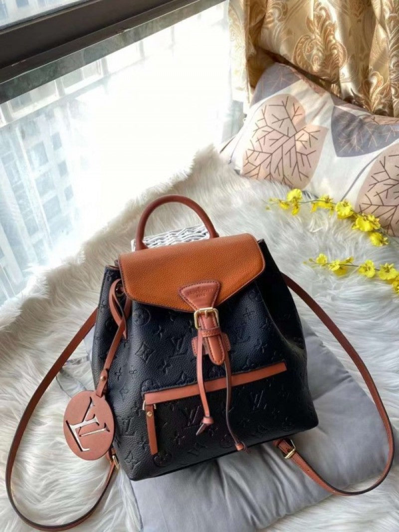 Louis Vuitton_LV Premium Unisex Backpack With Dust Bag (Black Brown - 584)