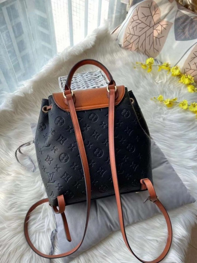 Louis Vuitton_LV Premium Unisex Backpack With Dust Bag (Black Brown - 584)