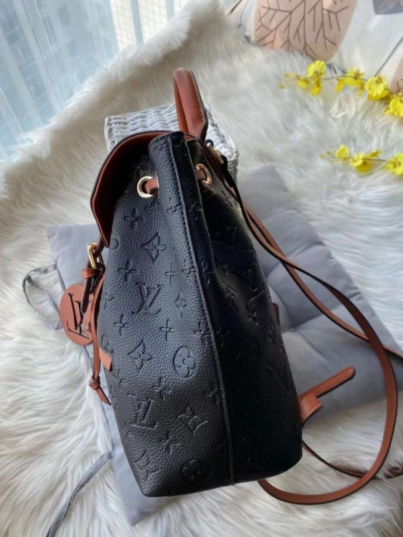 Louis Vuitton_LV Premium Unisex Backpack With Dust Bag (Black Brown - 584)