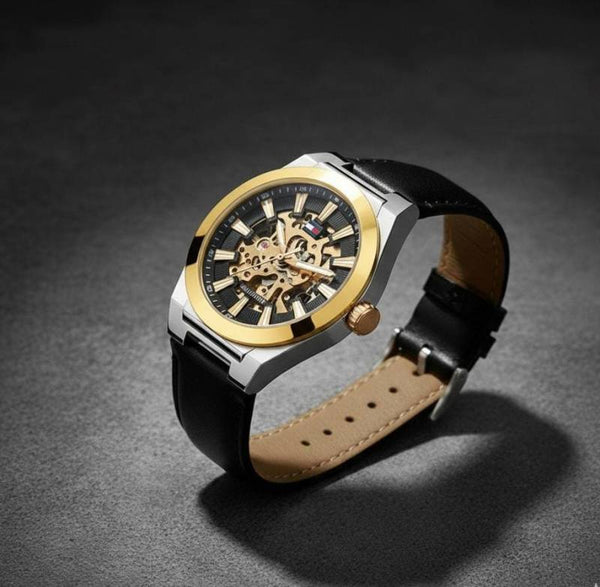 Tommy Hilfigar Automatic Skeleton Leather