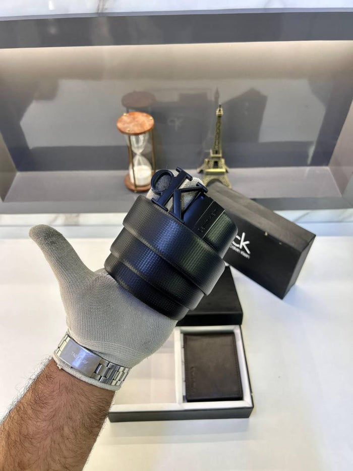 Ck_Calvin Brown Wallet & Belt Combo Fa 397 style idea