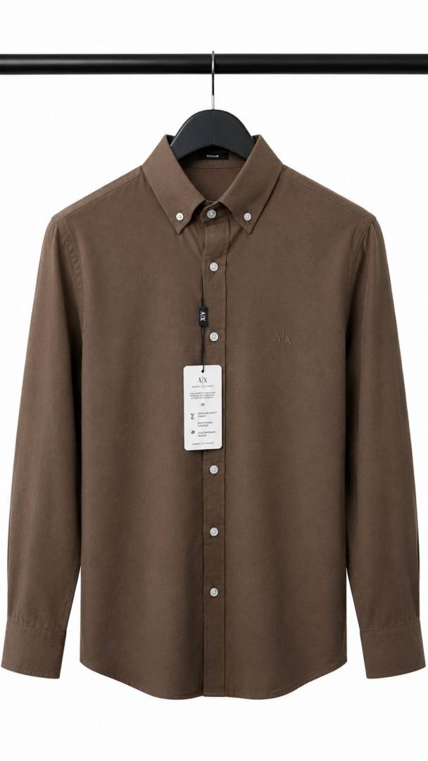 Armani Exchang e AX Premium Polycotton Silk Shirts. 2443.