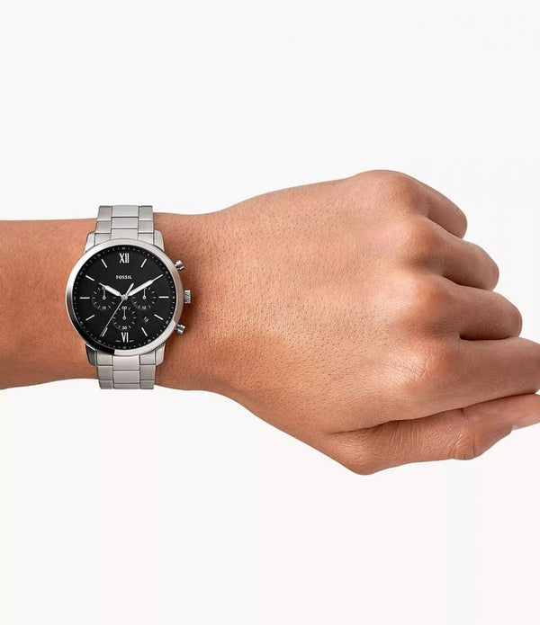 Fossil Neutra Chronograph FS5384 Silver-Black