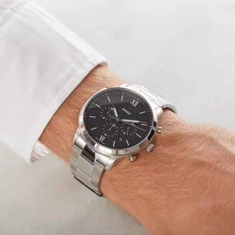 Fossil Neutra Chronograph FS5384 Silver-Black
