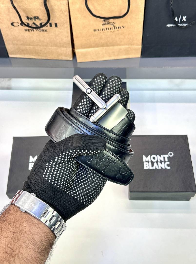 Mont_ Blanc New Belt Silver Fa 107