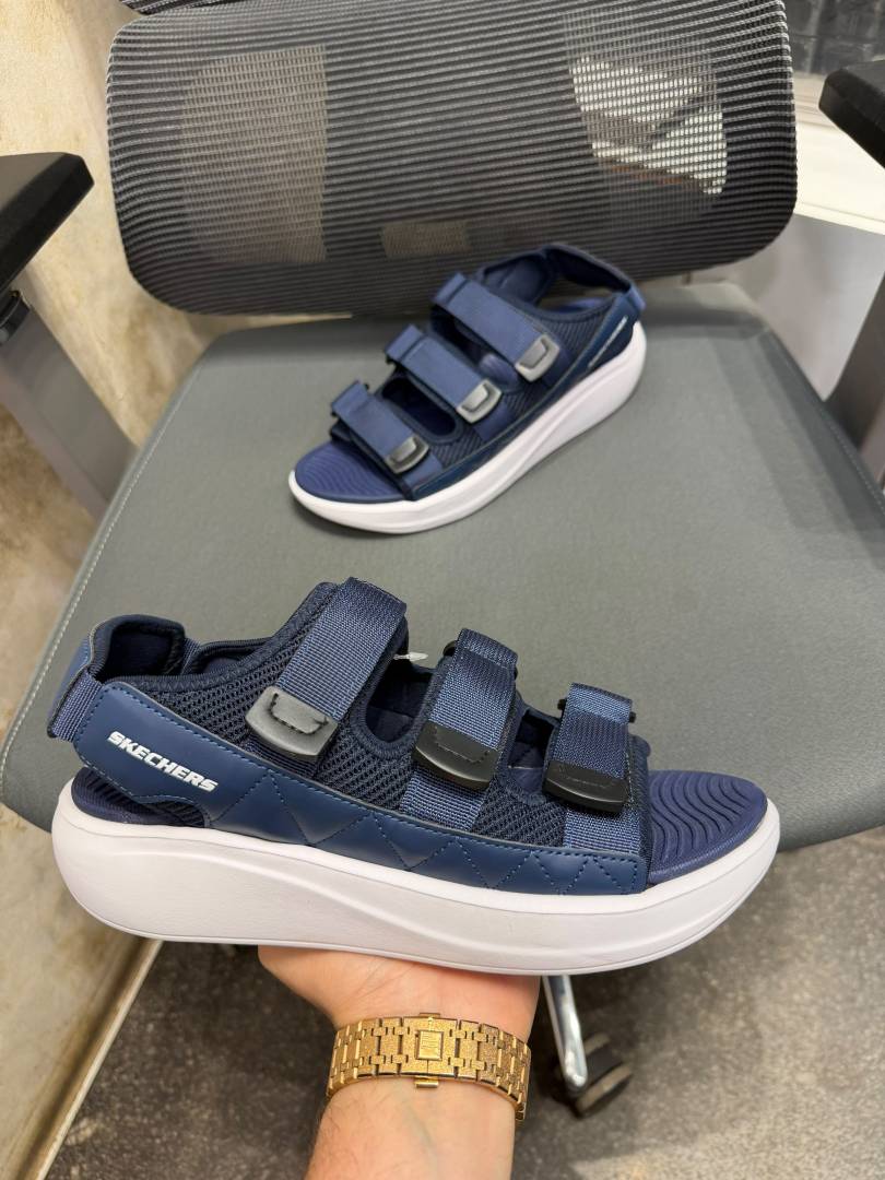 Skechers Go Walk Soft Sandals Navy