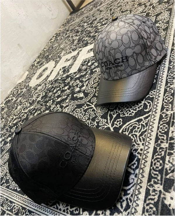 Coach_new_york_Monogram_Silver_Logo_Premium_Unisex_Cap_With_Safety_Box
