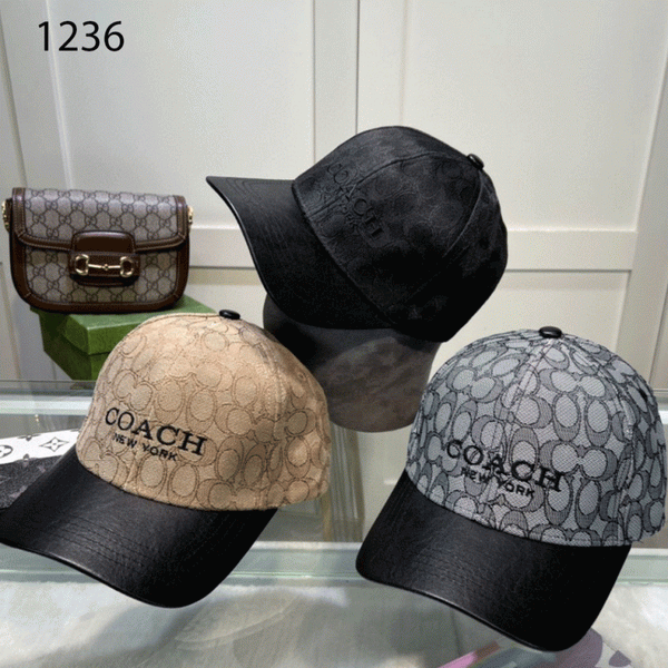 Coach_new_york_Monogram_Silver_Logo_Premium_Unisex_Cap_With_Safety_Box