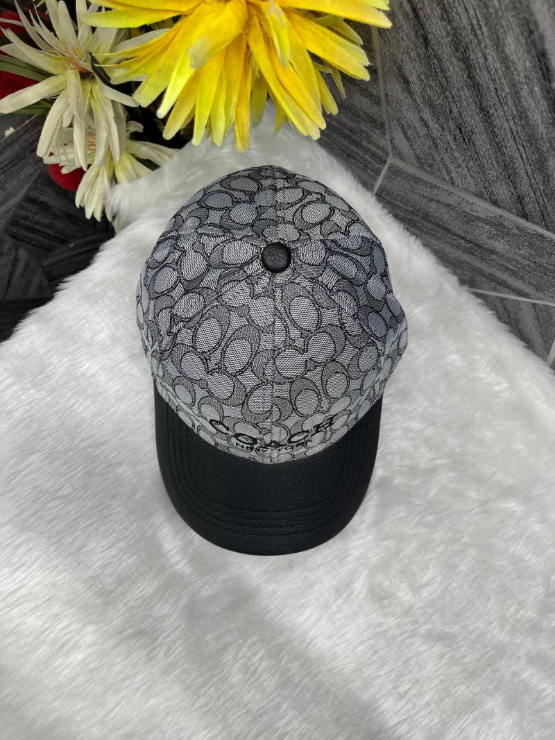 Coach_new_york_Monogram_Silver_Logo_Premium_Unisex_Cap_With_Safety_Box