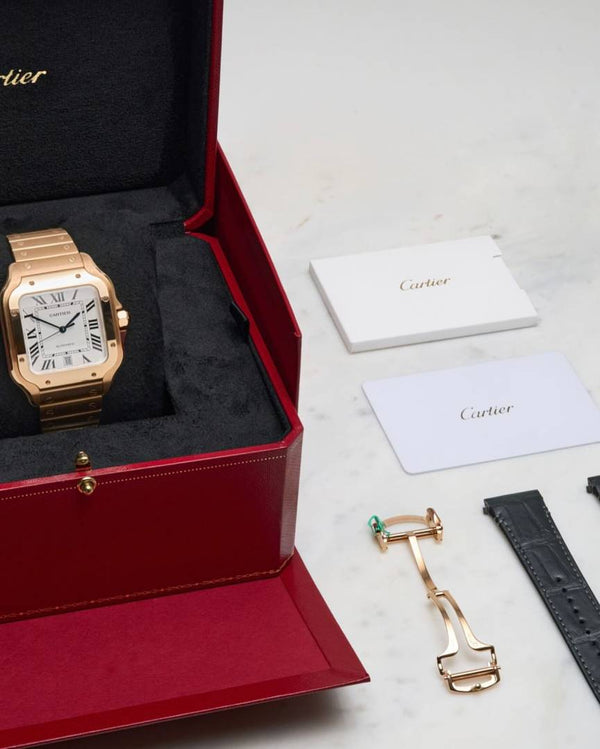 Cartier_er Santos automatic copper white