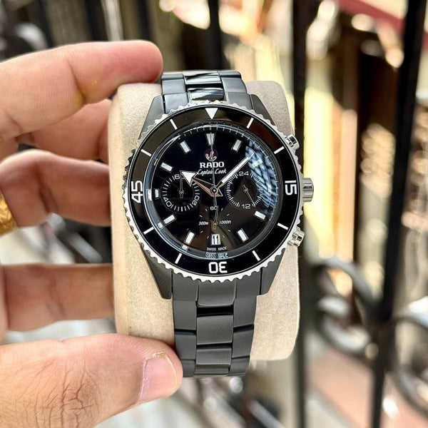 Rado Captain Cook HighTech Chronograph Black Silver