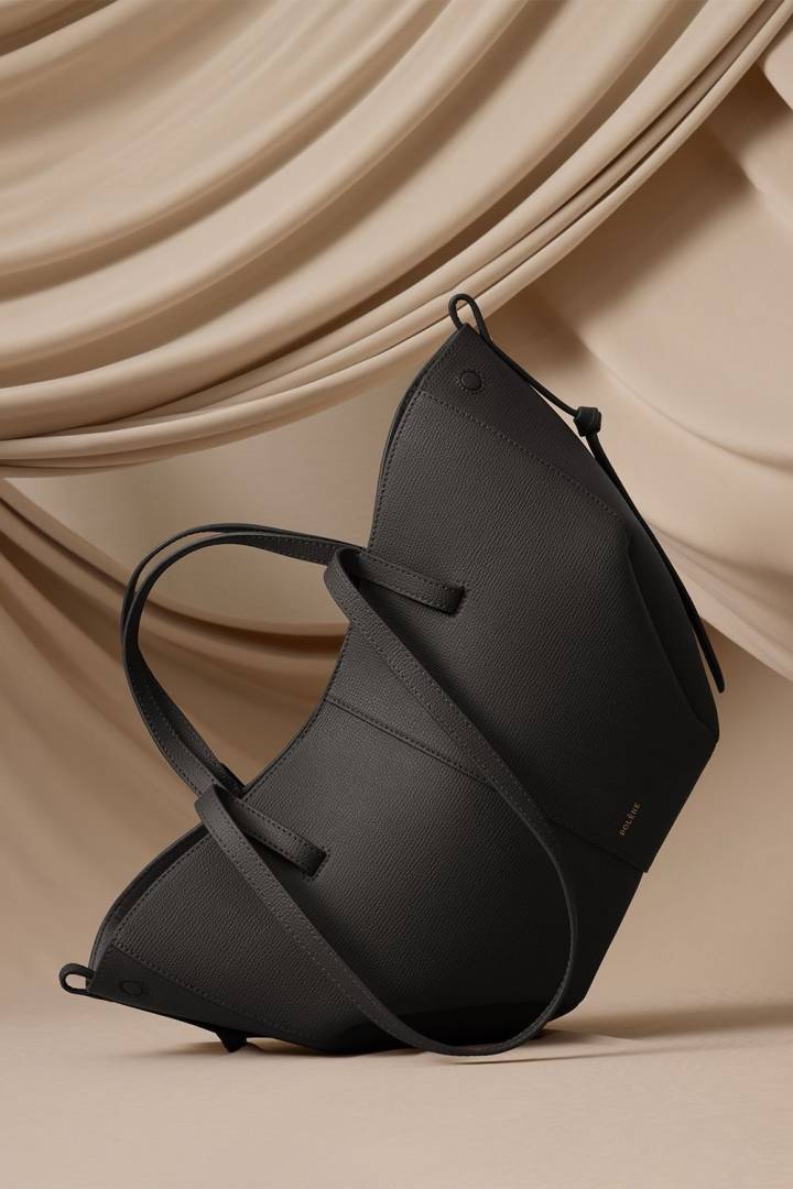 Polenne Cyme Black Tote Large Size Premium With Dust Cover Packaging