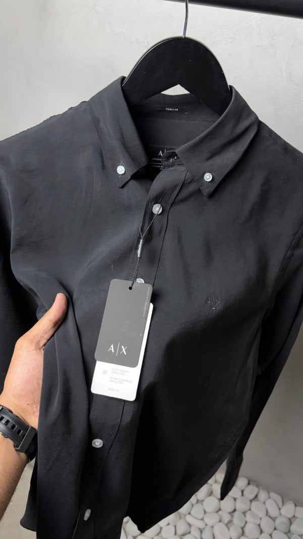 Armani Exchang e Premium Polycotton Silk Shirts. 2446.