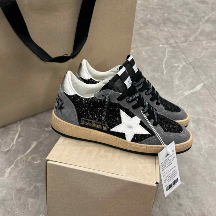 Golden Goose Ball Star glitter leather star sneakers 211 style idea