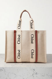 CHLOE Medium Woody Tote Bag With Dust Bag (White - 397)