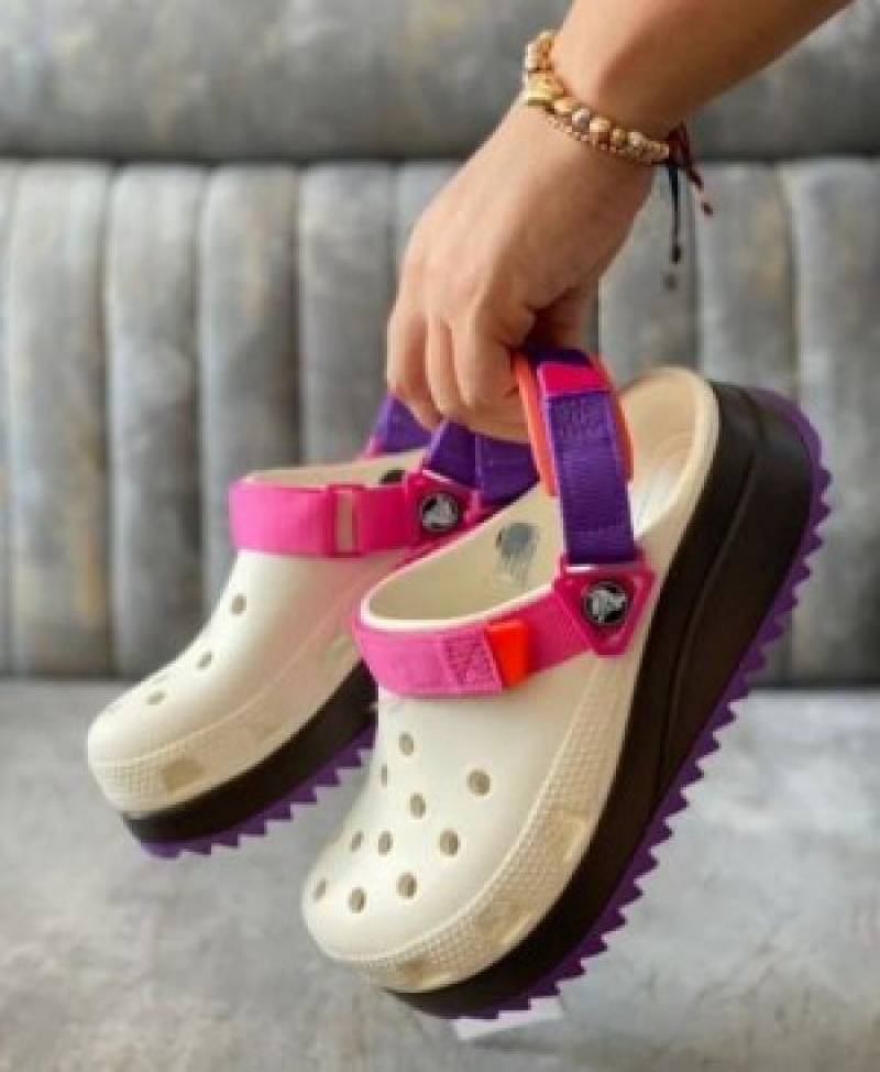 Croc classic hiker clogs purple