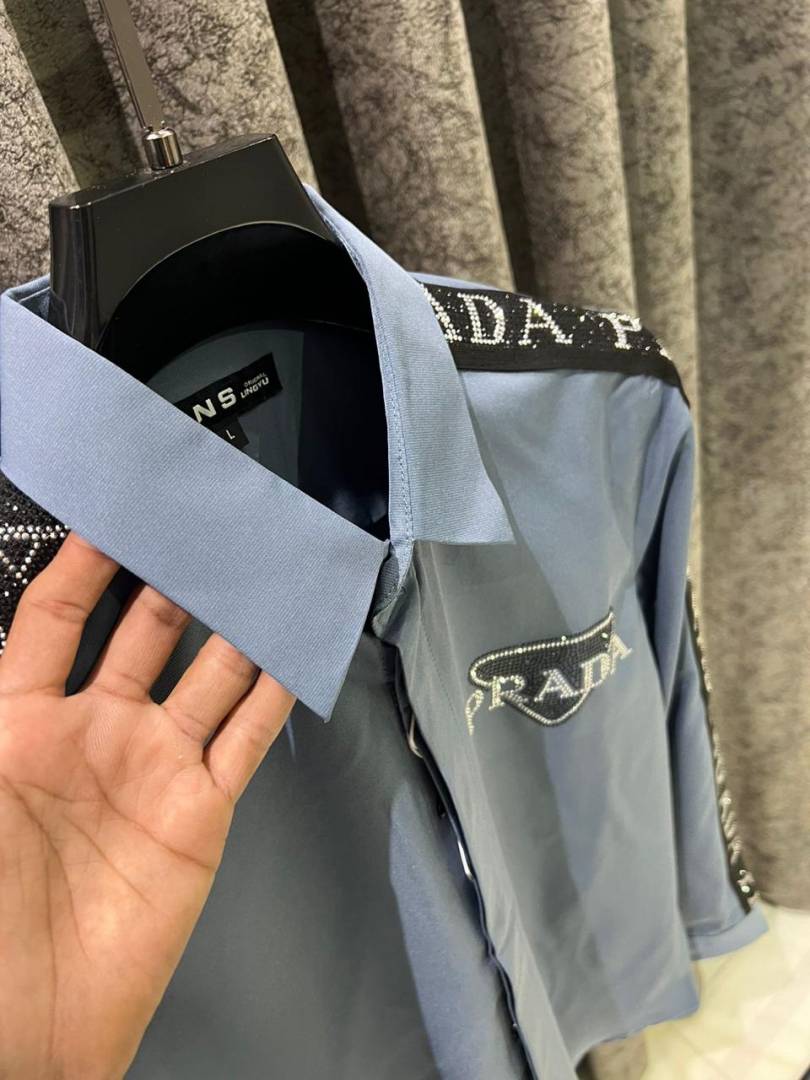 Prada IMPORTED STORE ARTICLE DIAMOND SHIRT