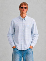 Ralph L-AUREN P-OLO IMPORTED STORE ARTICLE SHIRT SKY BLUE