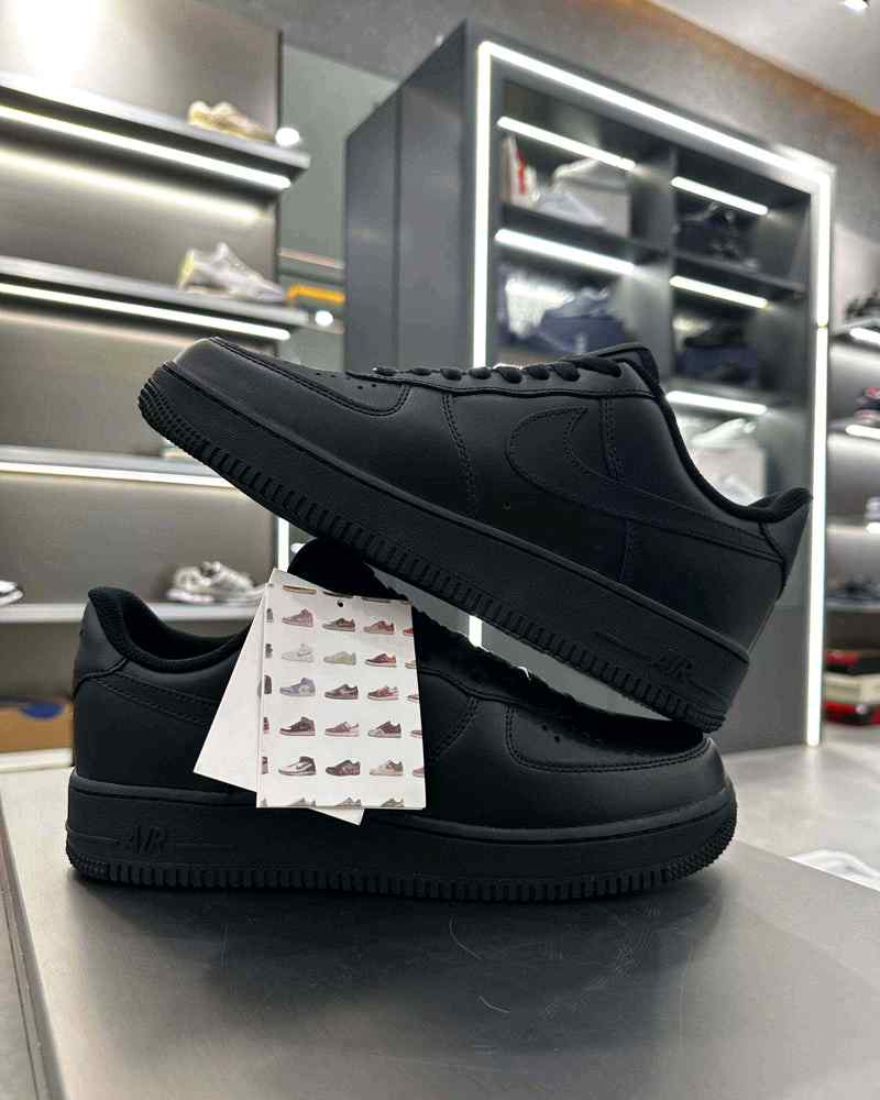 Nike Airforce 1 Black 1st Leather UA