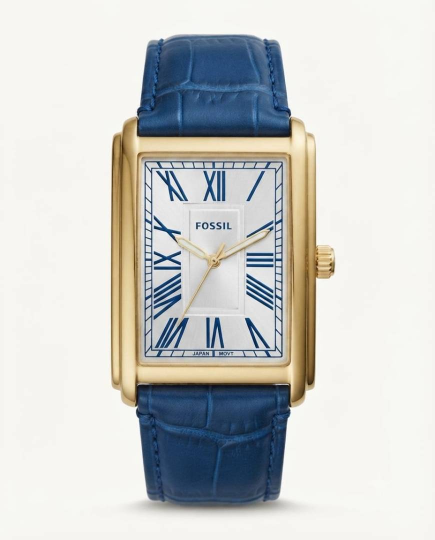Fossil_il Carraway FS6078 Blue Gold white Dial