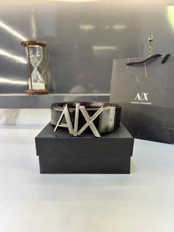 Armani Exchange Grey Monogram Belt Fa 862