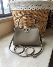 Tori Burch_Khakhi_Mini_Eleanor_Satchel_Bag_With_Box