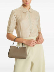 Tori Burch_Khakhi_Mini_Eleanor_Satchel_Bag_With_Box