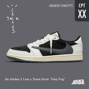 Nike AIR JORDAN 1 LOW X TRAVIS SCOTT GREY FOG