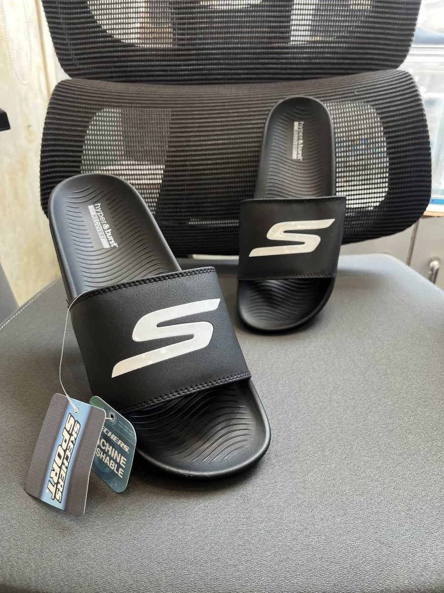 Skechers Hyper Burst Soft Slides S Black