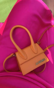 Jacquemus Le Chiquito Noeud Bag OG Box Dust Bag & Extra Sling Belt (Orange - 136)