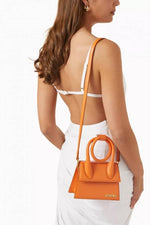 Jacquemus Le Chiquito Noeud Bag OG Box Dust Bag & Extra Sling Belt (Orange - 136)