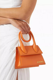 Jacquemus Le Chiquito Noeud Bag OG Box Dust Bag & Extra Sling Belt (Orange - 136)
