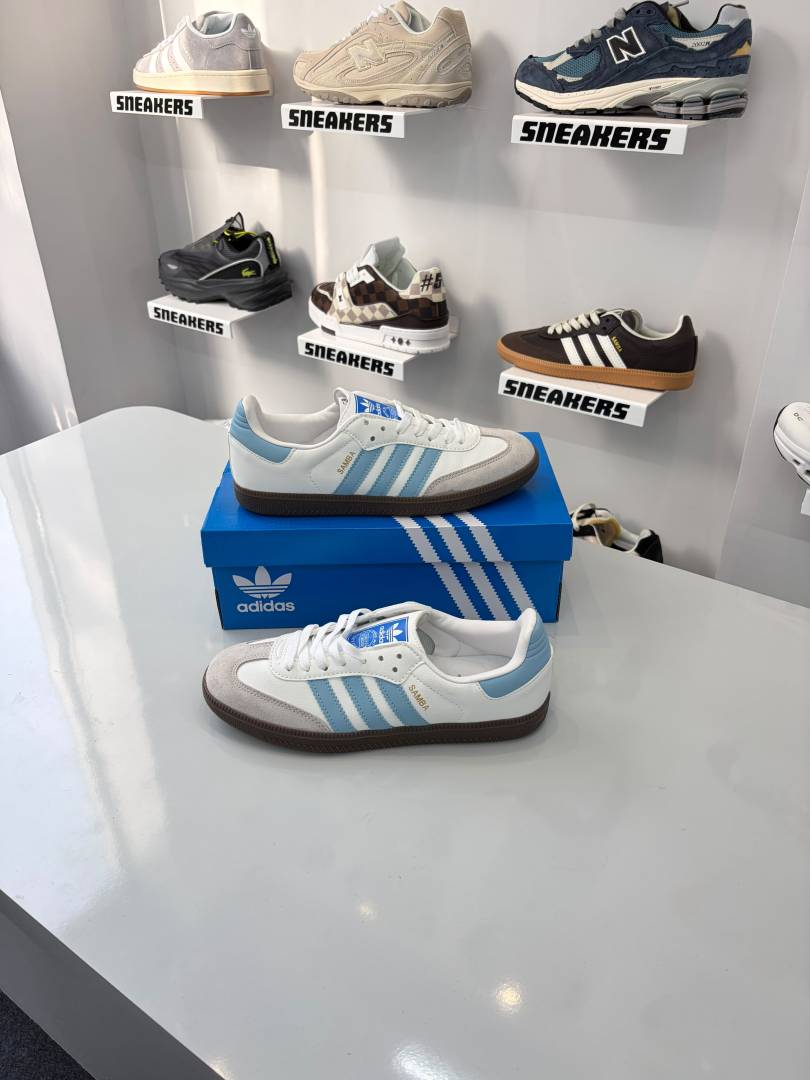 Samba white sky blue 222