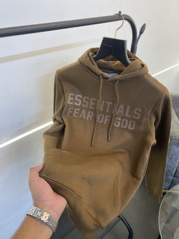 Essentials fear of god imported hoodie brown