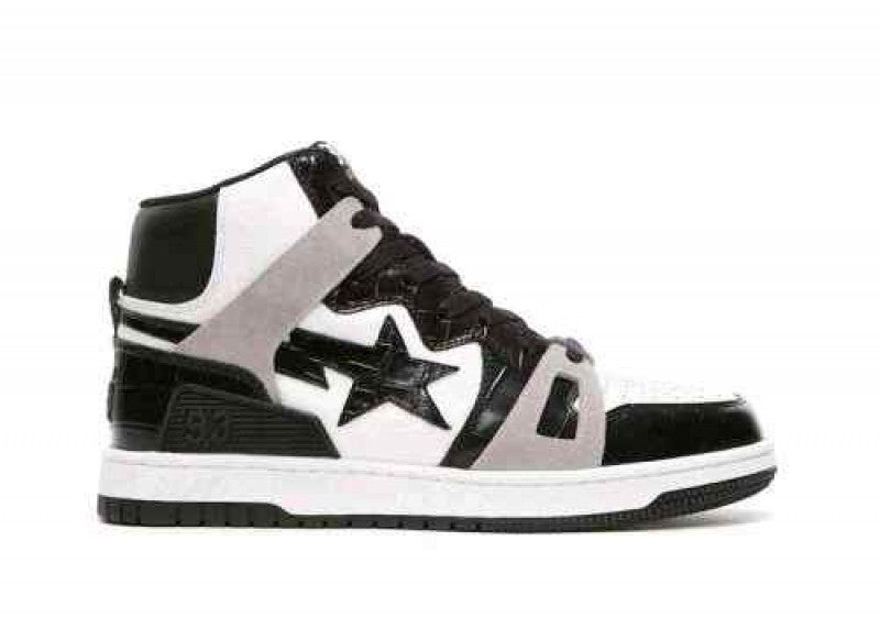 A BathinGahpe Bape Sta 93 Hi Black Light Grey Men S
