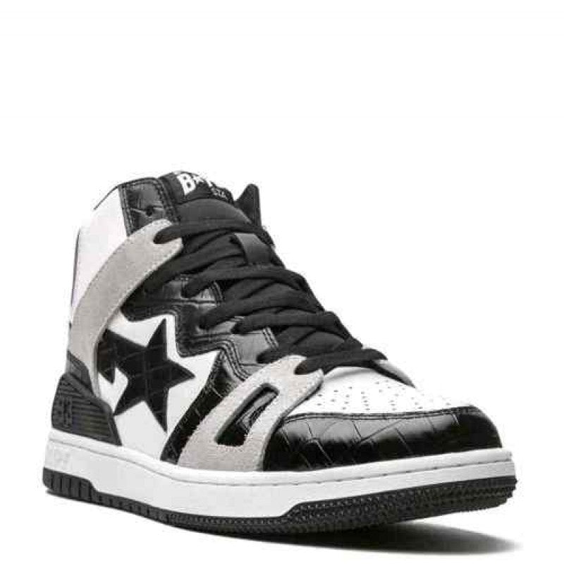 A BathinGahpe Bape Sta 93 Hi Black Light Grey Men S