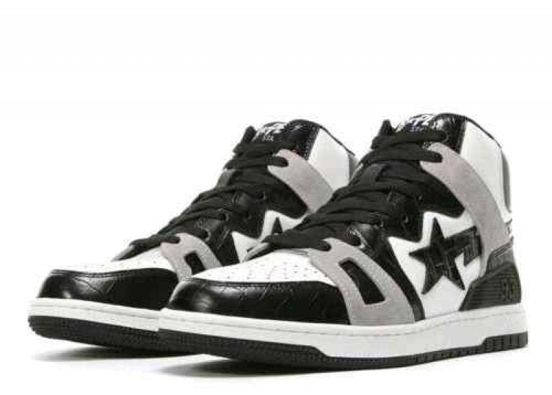 A BathinGahpe Bape Sta 93 Hi Black Light Grey Men S