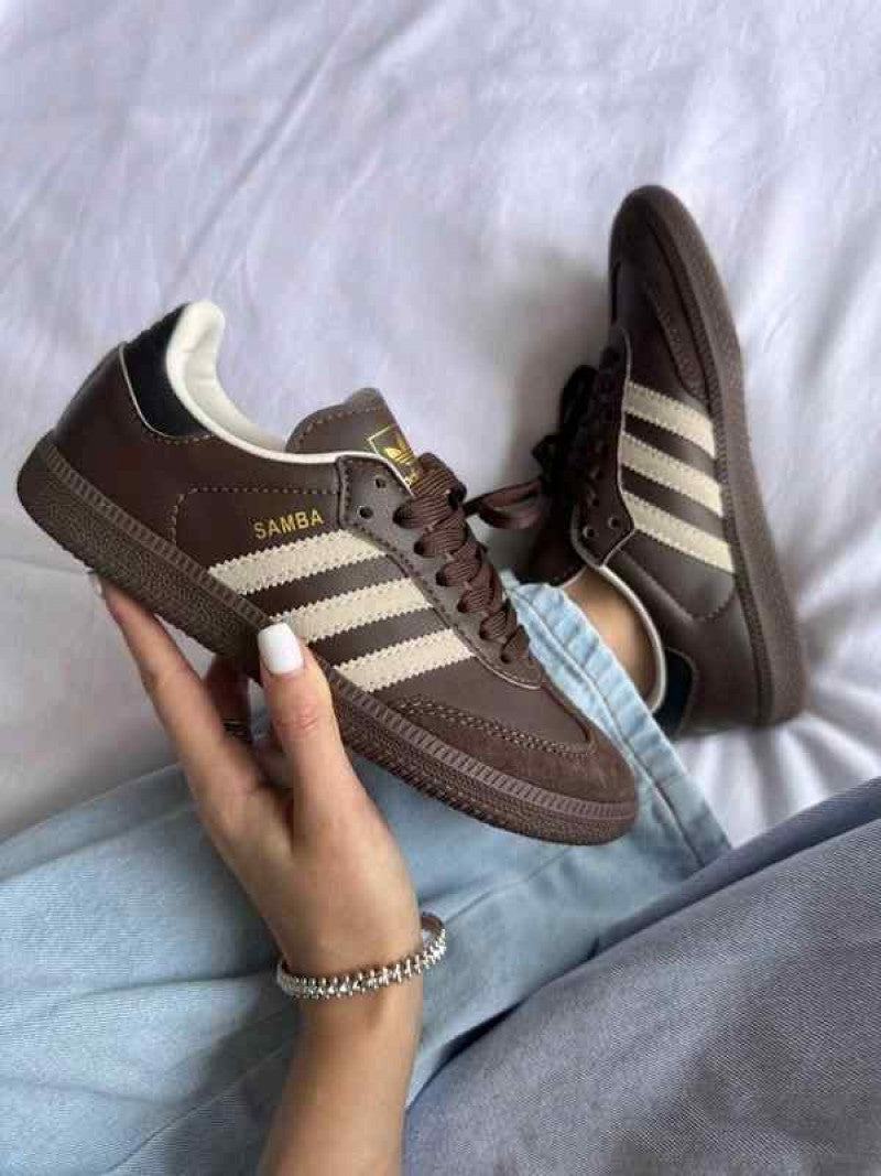 Adidas Samba Og Dark Brown Beige Gum