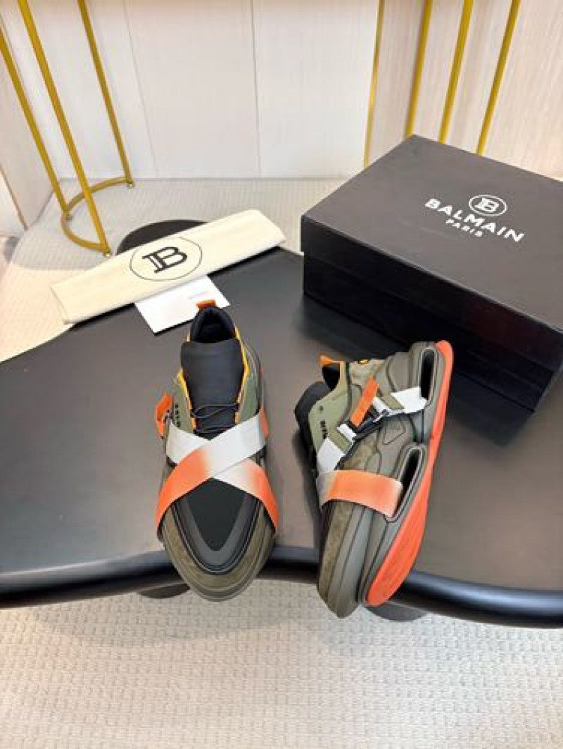 Balmain B BOLD KHAKI COMBO SNEAKER PREMIUM