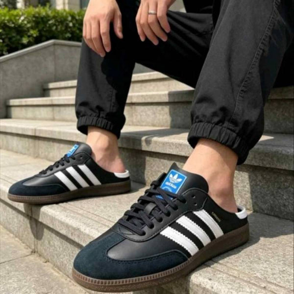 Adidas Samba Mule Black White 703