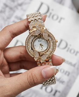 Dior Butterfly Gold Tone